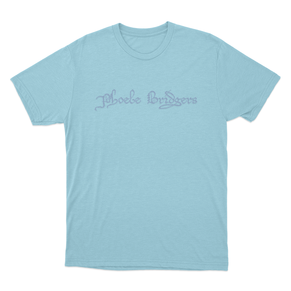 Phoebe Bridgers Logo Unisex T Shirt Sky Blue Phoebe Bridgers Logo Unisex T Shirt Sky Blue