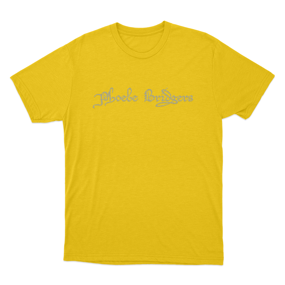 Phoebe Bridgers Logo Unisex T Shirt Yellow Phoebe Bridgers Logo Unisex T Shirt Yellow